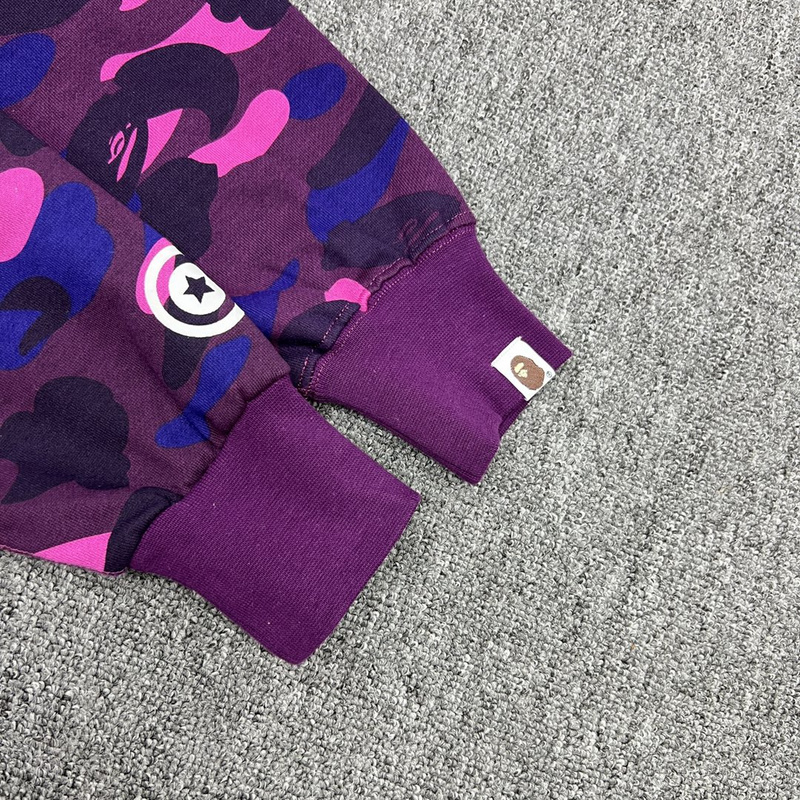 Худи A Bathing Ape Shark Hood "Violet" фото № 2