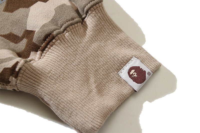 Худи A Bathing Ape Shark Mouth ZIP "Brown" фото № 2
