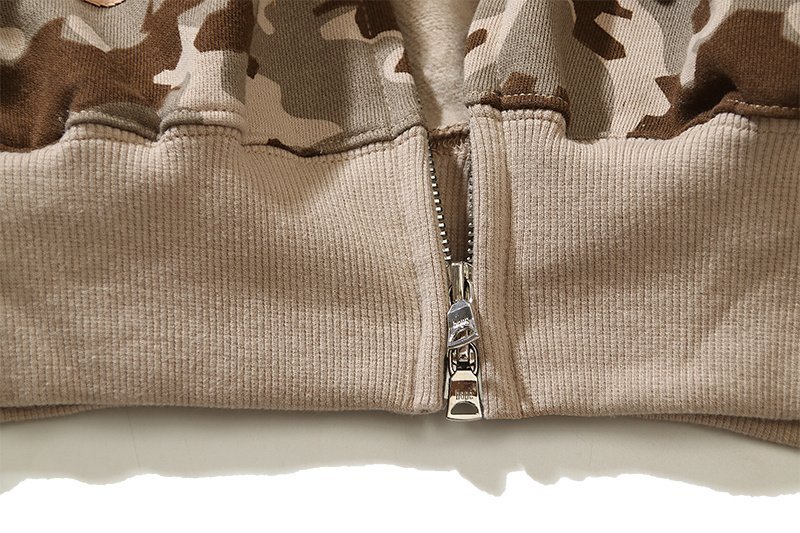 Худи A Bathing Ape Shark Mouth ZIP "Brown" фото № 8
