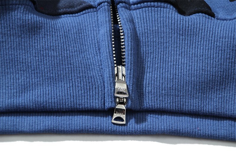 Худи A Bathing Ape Shark Hood ZIP "Blue" фото № 3
