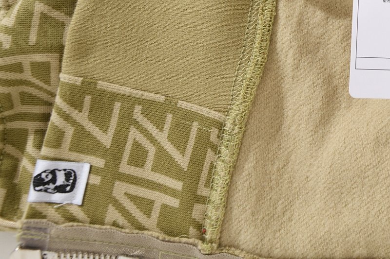 Худи A Bathing Ape Shark Text Bape Zip "Beige" фото № 4