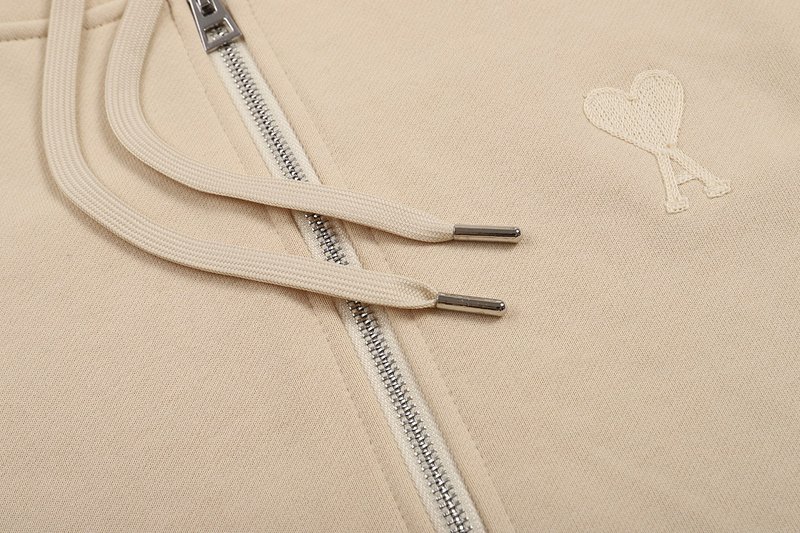 Худи Amiri Heart And Letter — Logo ZIP "Beige" фото № 6