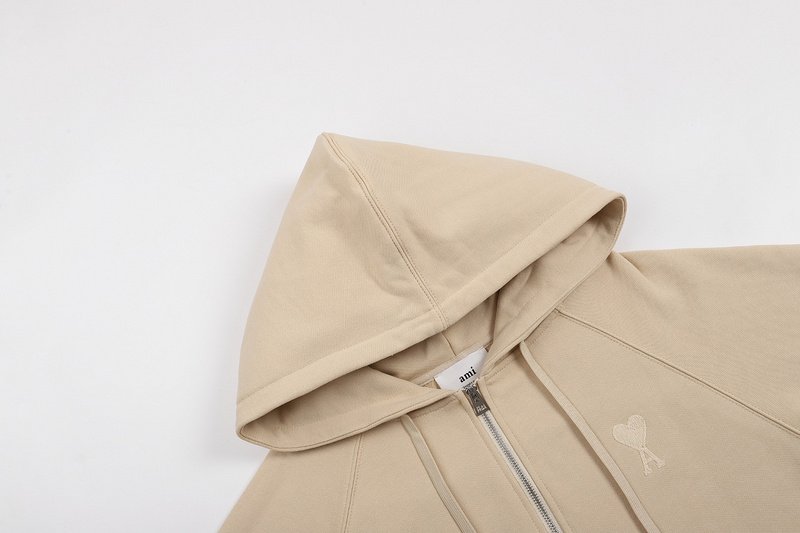 Худи Amiri Heart And Letter — Logo ZIP "Beige" фото № 7