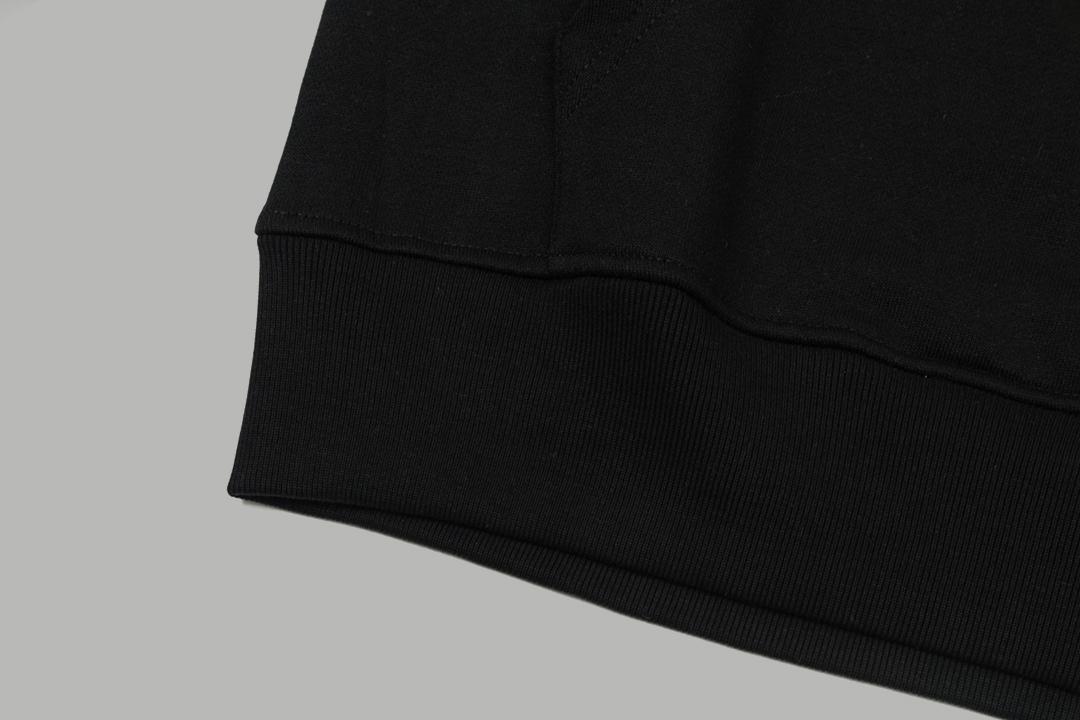 Худи Burberry Frontside Central Contrast Logo "Black" фото № 5
