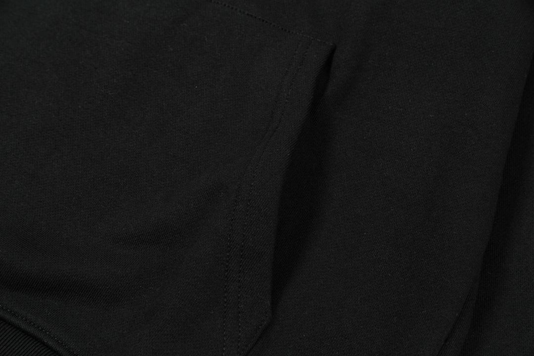 Худи Burberry Frontside Central Contrast Logo "Black" фото № 4