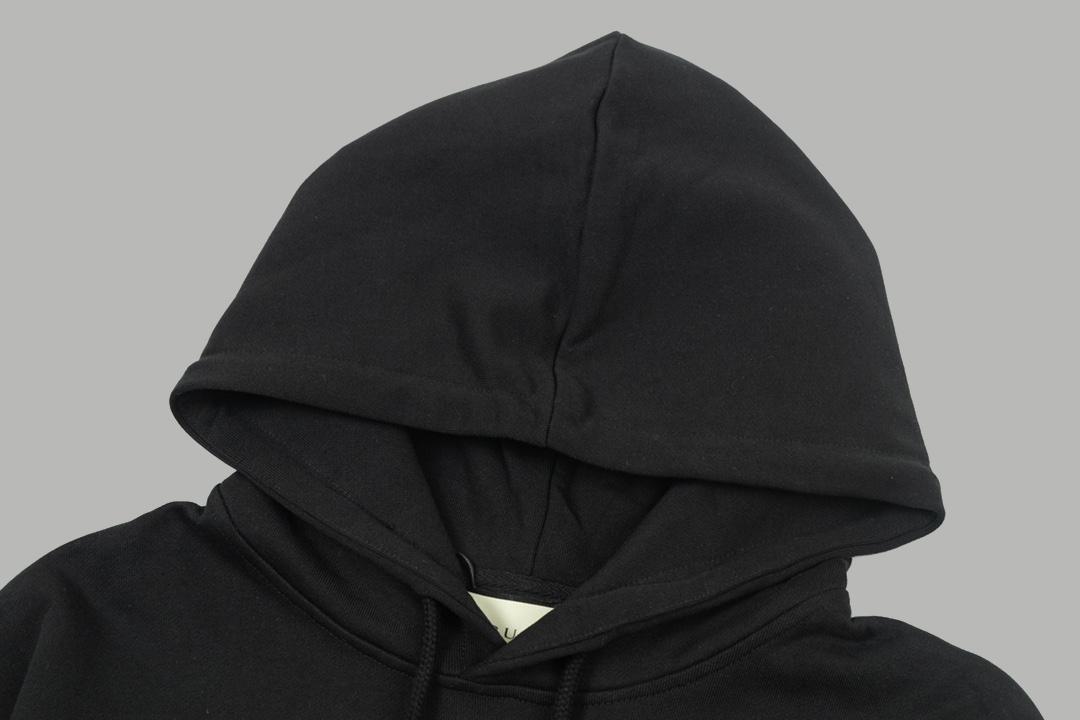 Худи Burberry Frontside Central Contrast Logo "Black" фото № 3