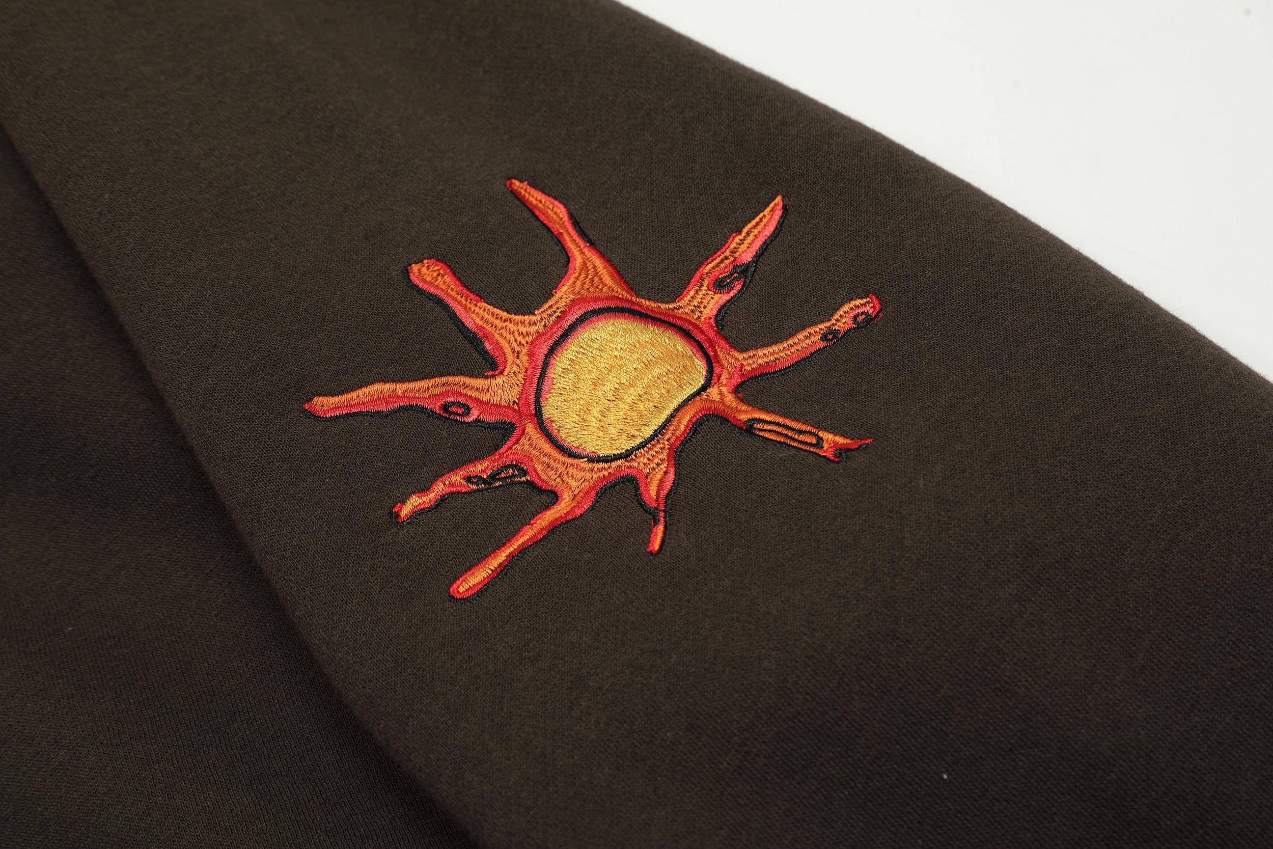 Худи Cactus Jack Merch Dogs and Sun "Brown" фото № 3