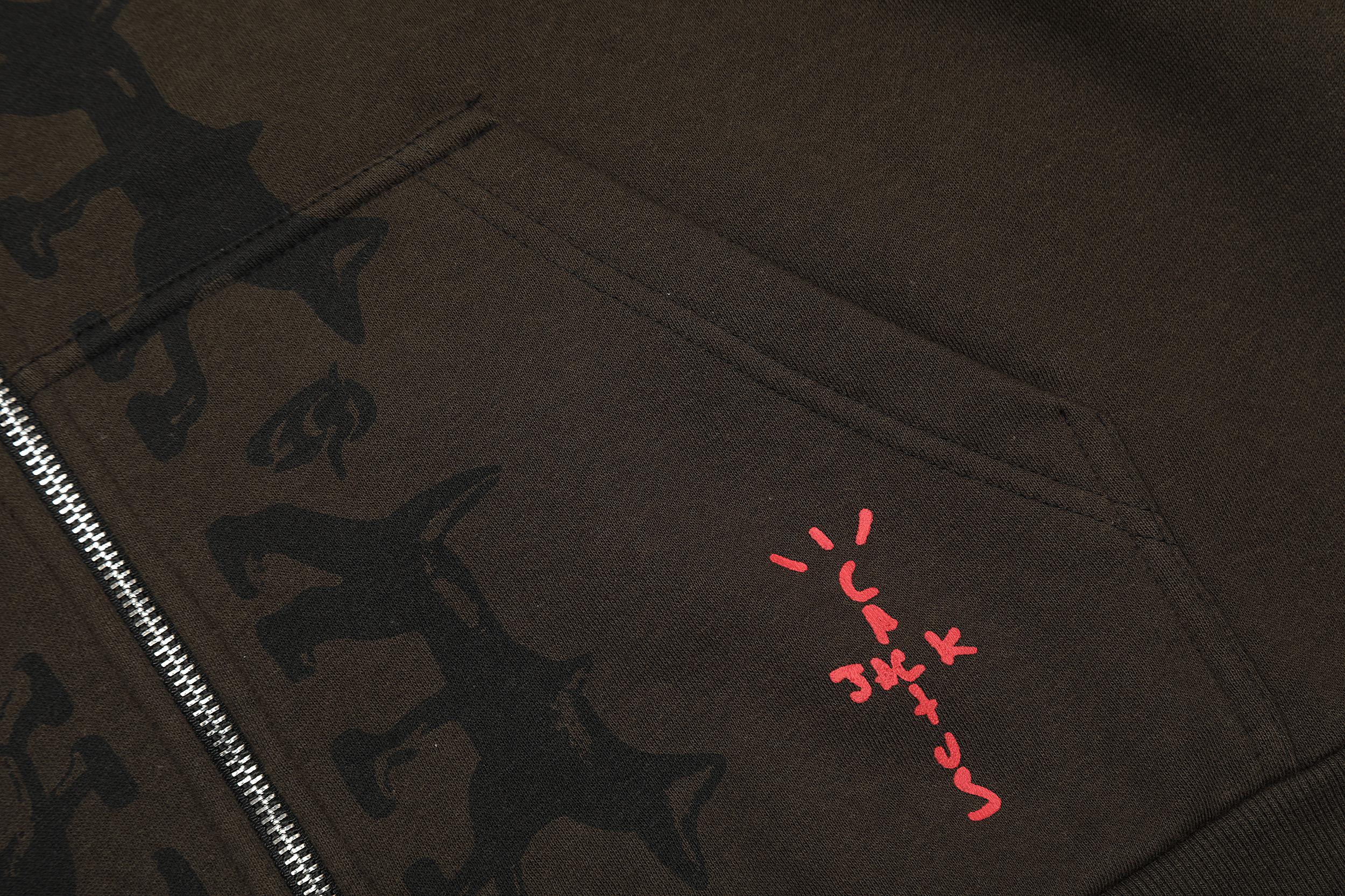 Худи Cactus Jack Merch Dogs and Sun "Brown" фото № 5