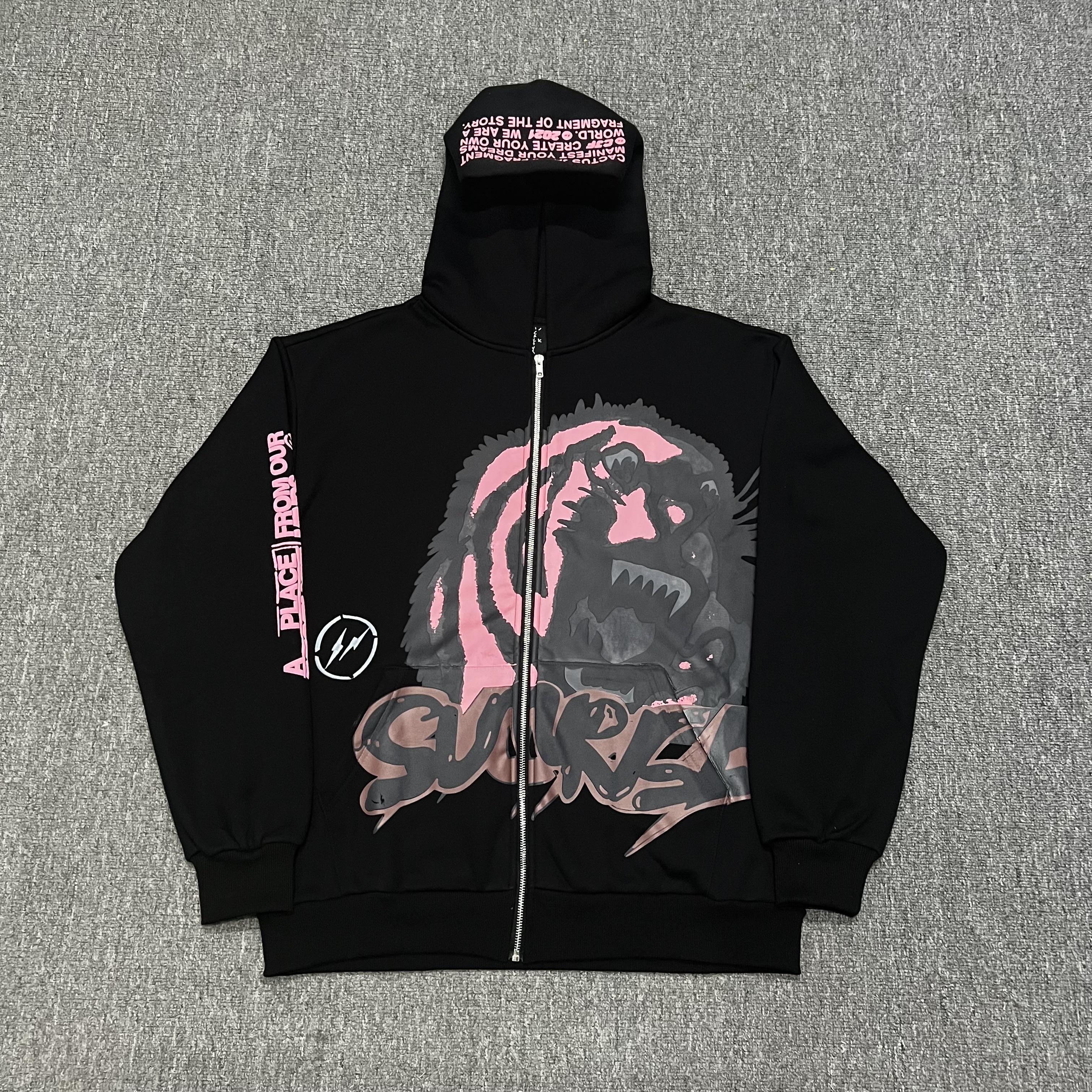 Зип-Худи Travis Scott Cactus Jack For Fragment Sunrise Zip Up "Black" фото № 2