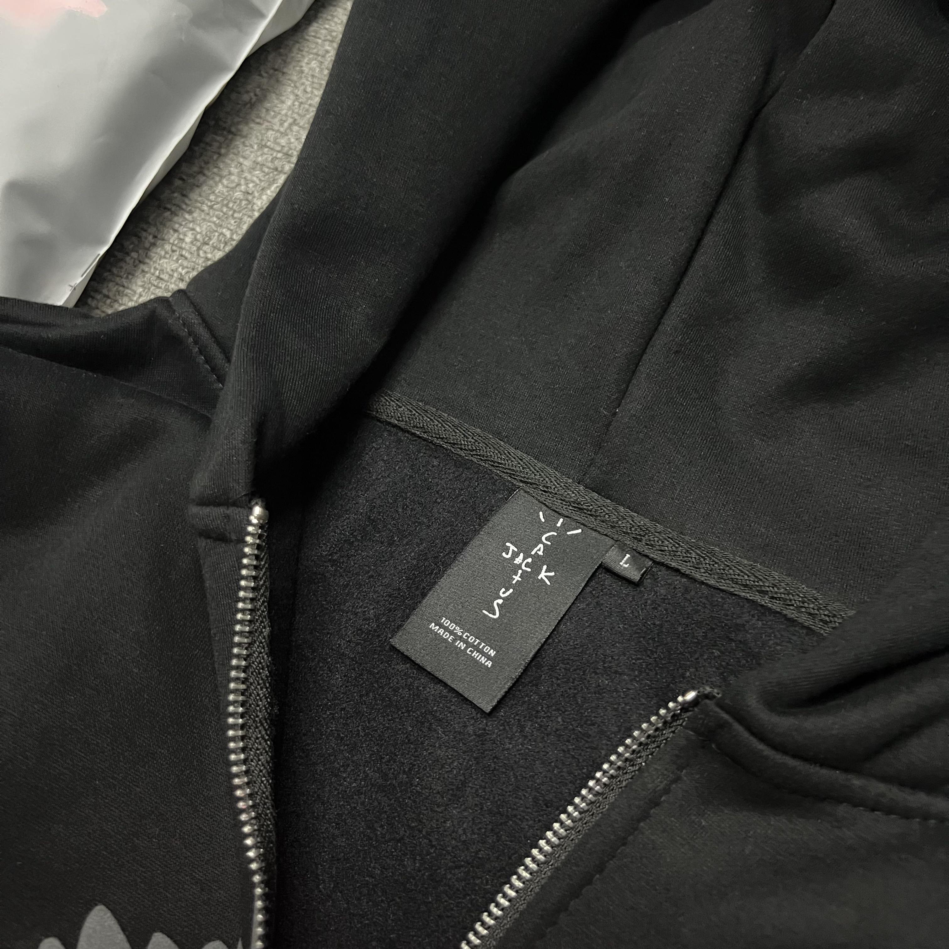 Зип-Худи Travis Scott Cactus Jack For Fragment Sunrise Zip Up "Black" фото № 7