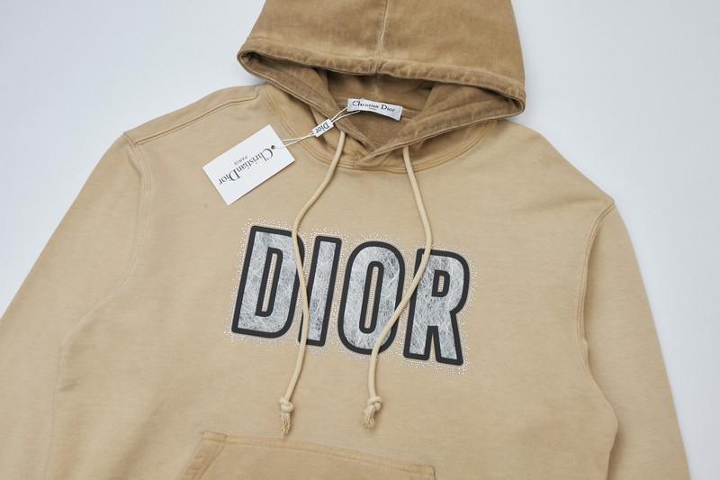 Худи Christian Dior Frontside Logo Dior Contrast Outline "Brown" фото № 2