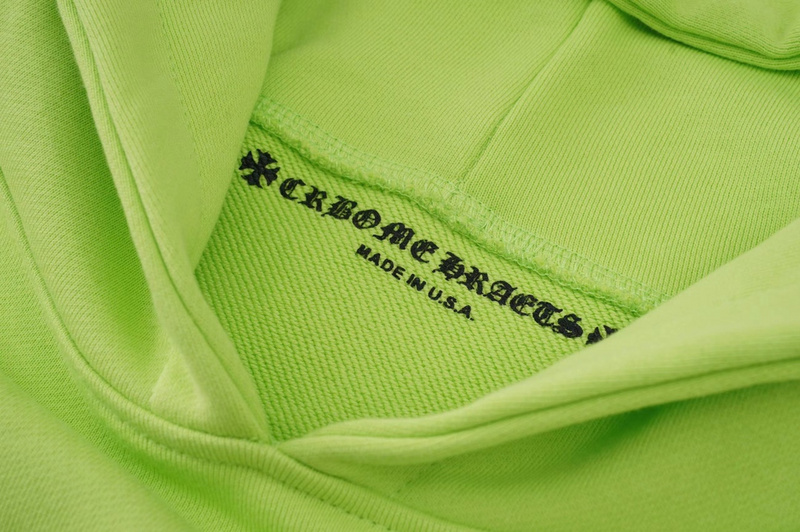 Худи Chrome Hearts With Drawings On The Sleeves "Green/Yellow" фото № 4