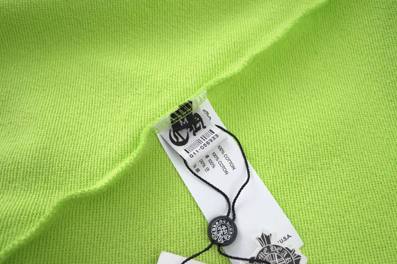 Худи Chrome Hearts With Drawings On The Sleeves "Green/Yellow" фото № 5