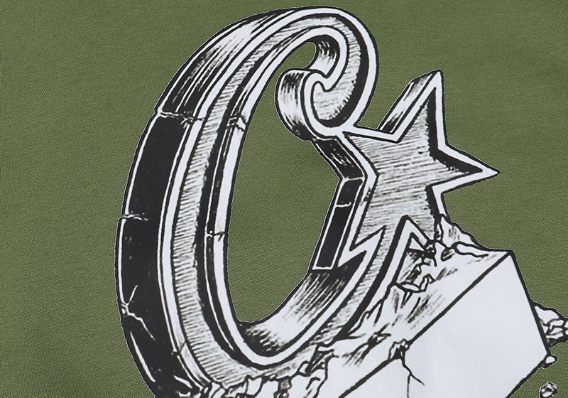 Худи Corteiz Chisel Logo "Green" фото № 4