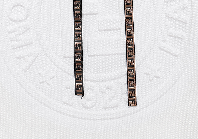 Худи Fendi Brand Style Sleeve "White" фото № 8