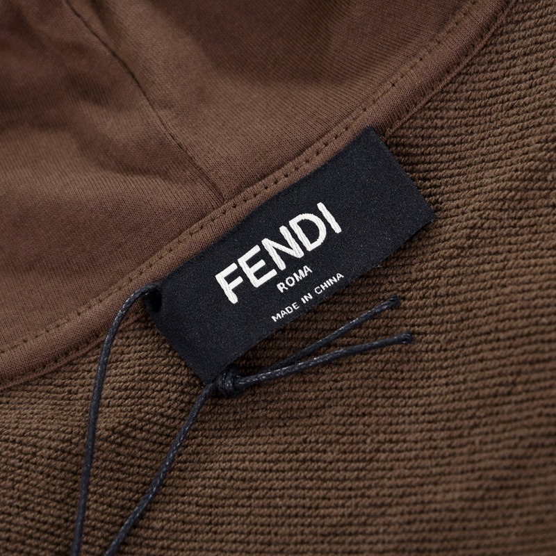 Худи Fendi Branded Print "Brown" фото № 3
