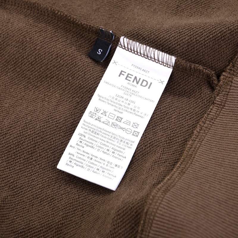 Худи Fendi Branded Print "Brown" фото № 6