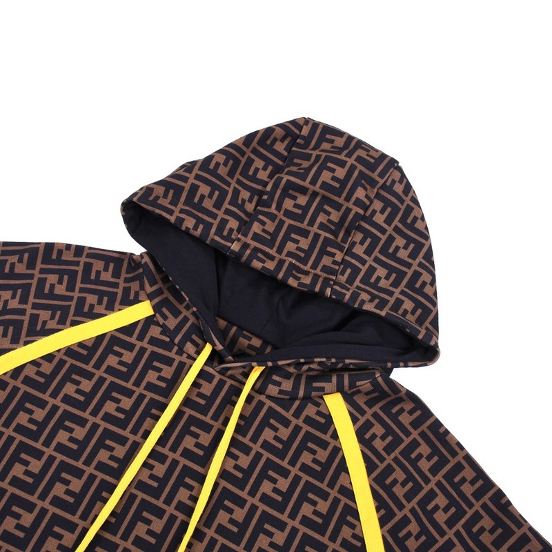 Худи Fendi With Yellow Stripes "Brown/Black" фото № 8