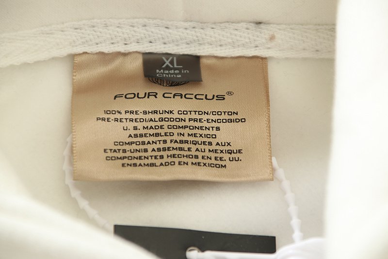 Худи Four Caccus X Fear Of God Why Do You Keep Running "White" фото № 6