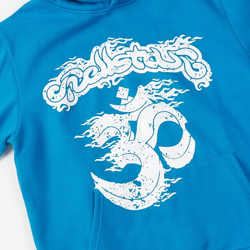 Худи Hellstar With Print "Blue" фото № 6