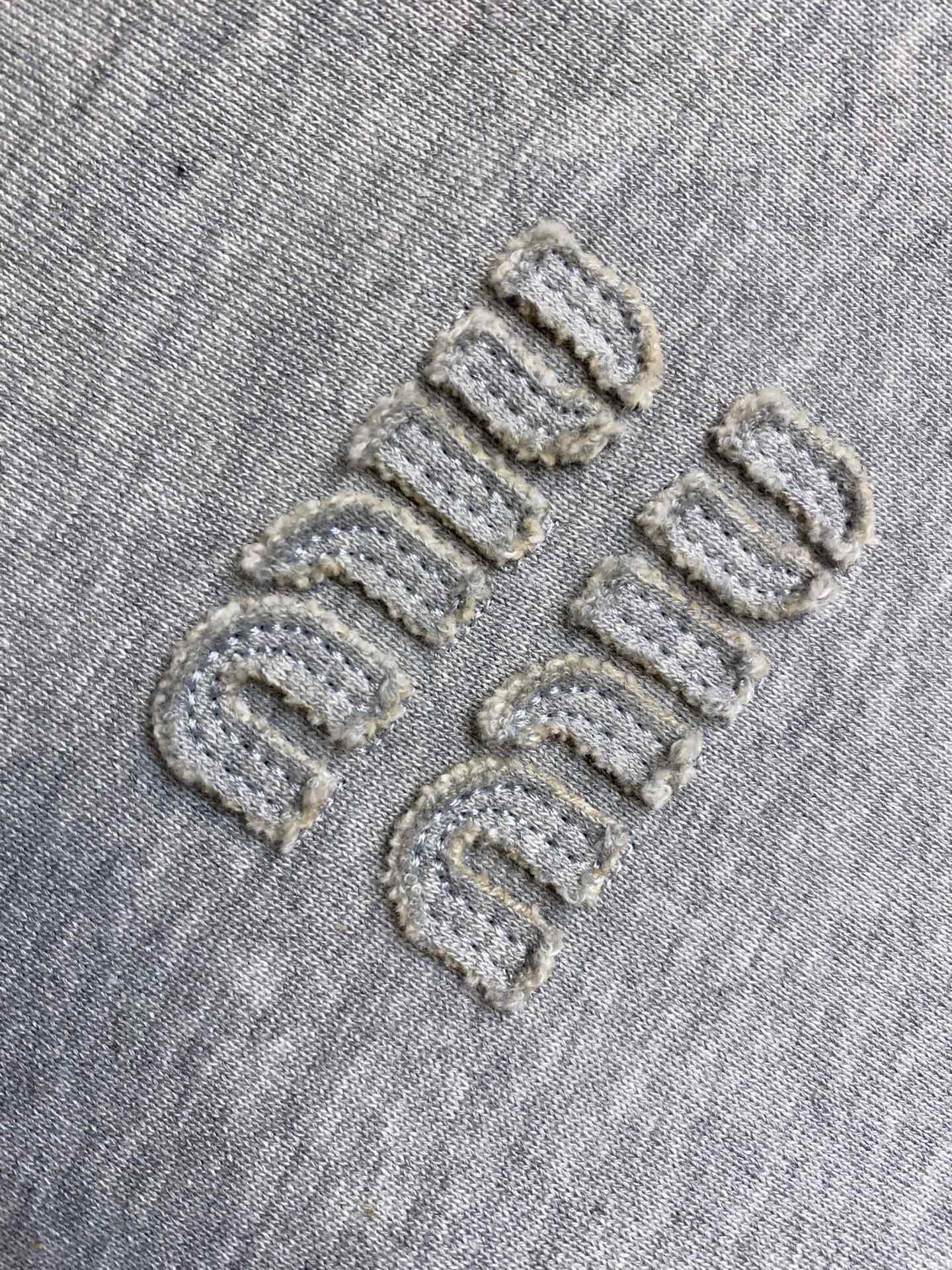 Худи Miu Miu Front Gray Logotype Miu Miu "Gray" фото № 4