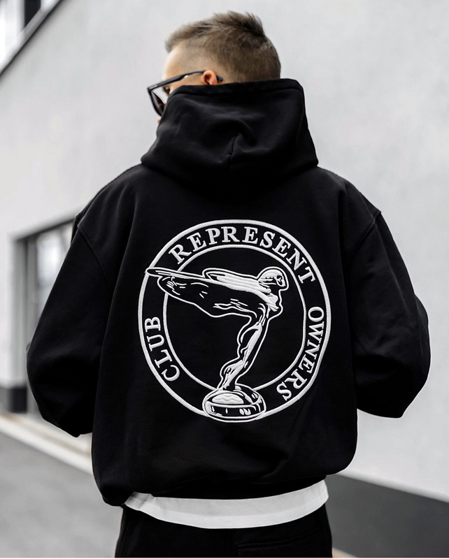 Худи Represent Owners Comfort "Black" фото № 8