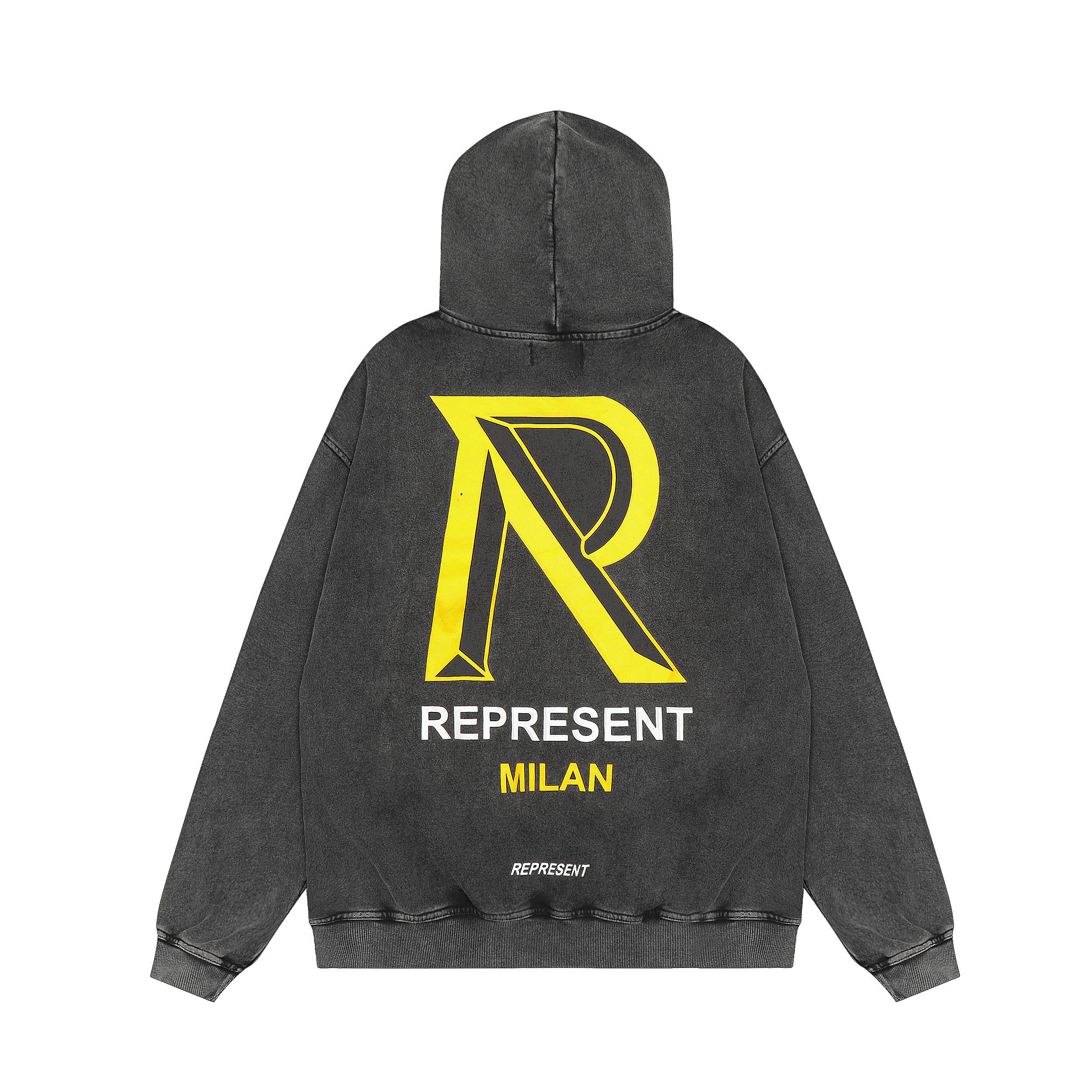 Худи Represent Sharp Sign "Gray II" фото № 2