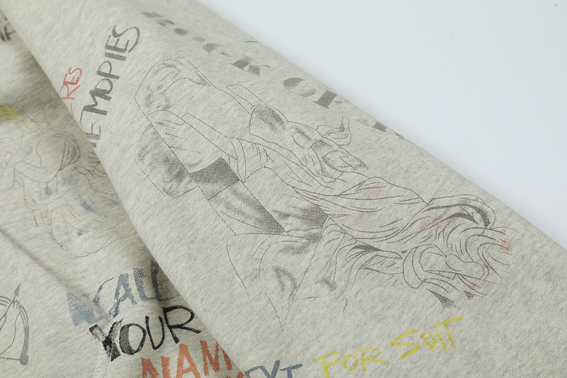 Худи Saint Michael Print God And The Devil "Gray" фото № 3