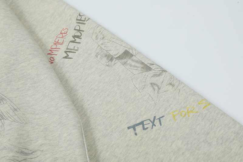 Худи Saint Michael Print God And The Devil "Gray" фото № 4