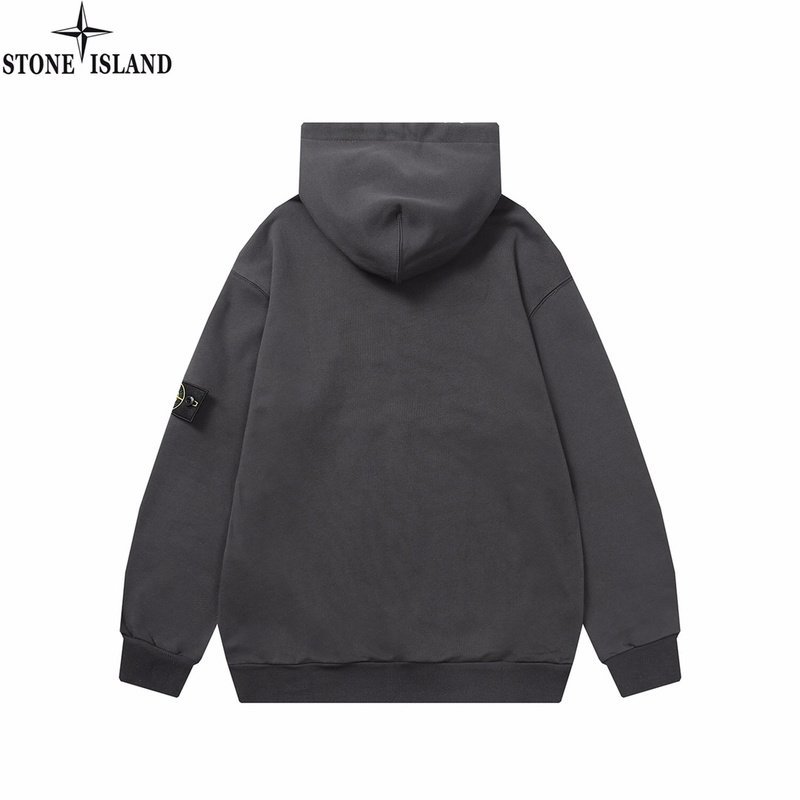 Худи Stone Island With Black Compass Logo Patch "Gray/Black" фото № 2