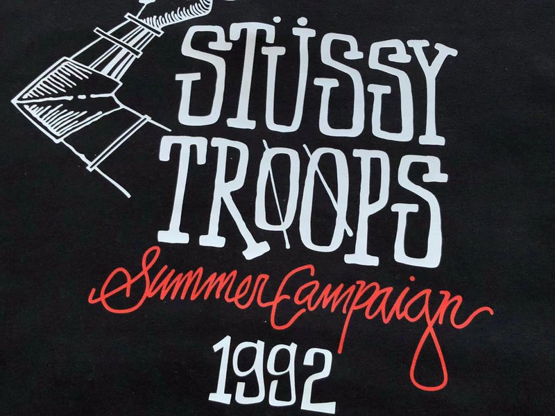 Худи Stussy Inscription Stussy Troops And Saber Print "Black" фото № 6