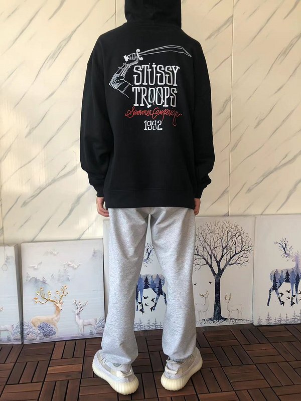 Худи Stussy Inscription Stussy Troops And Saber Print "Black" фото № 9