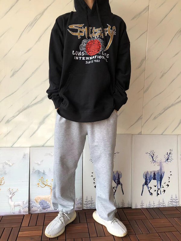 Худи Stussy Logo And Inscription In Japanese Style "Black" фото № 8