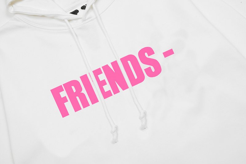 Худи Vlone Pink Text Friends "White" фото № 5