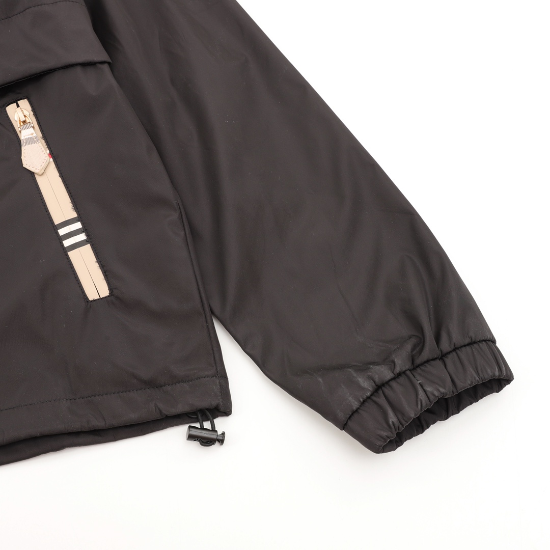 Ветровка Burberry Stylish Inserts "Black" фото № 4