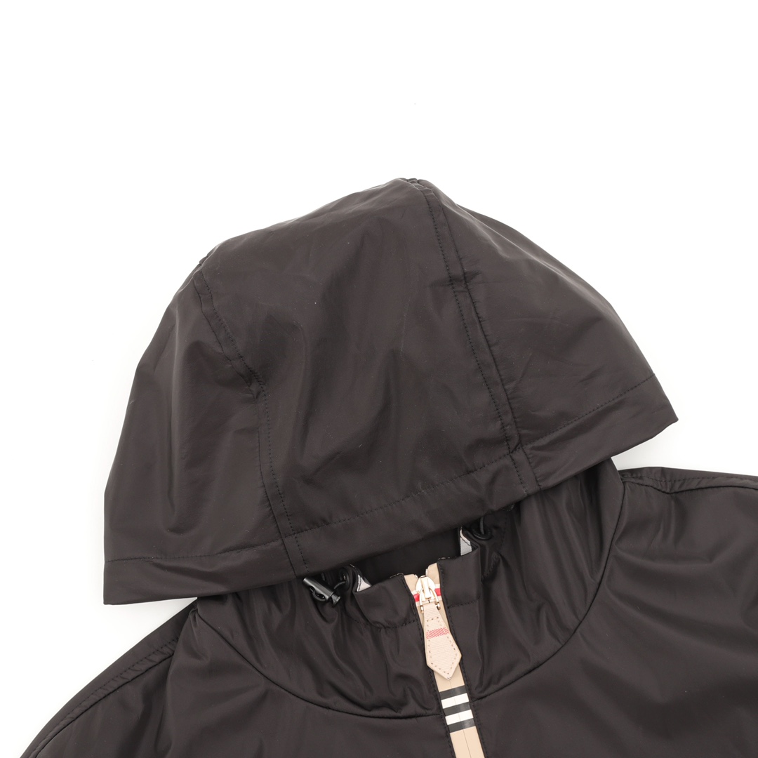 Ветровка Burberry Stylish Inserts "Black" фото № 3