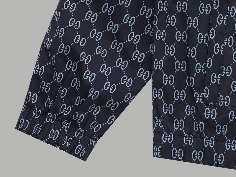 Ветровка Gucci With Print Of Many Letters G "Blue/Gray" фото № 5