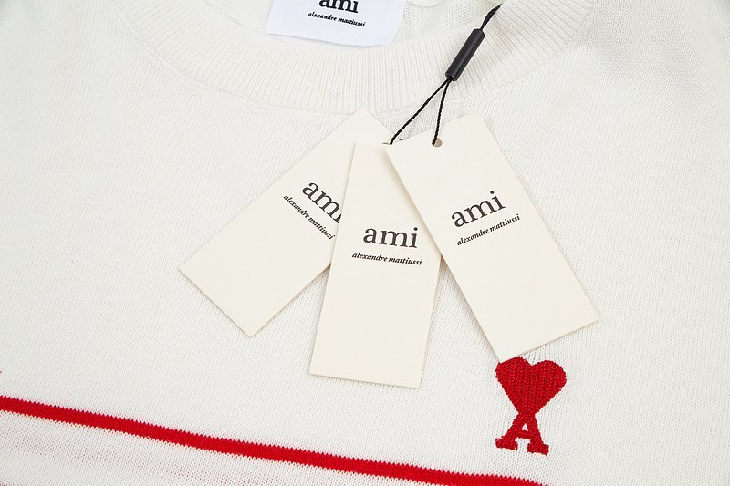 Лонгслив Amiri Striped "White/Red" фото № 4