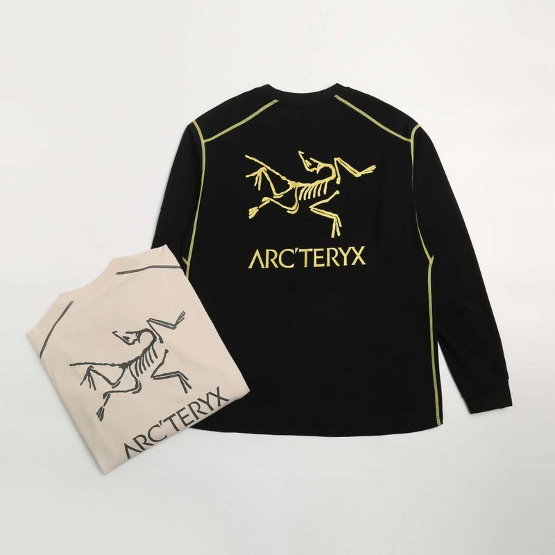Лонгслив Arcteryx Skeleton "Black" фото № 2