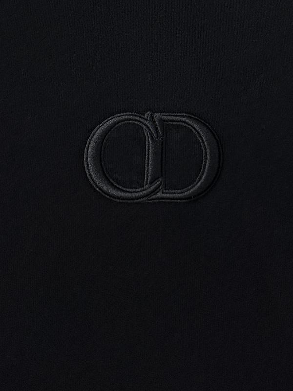 Лонгслив Christian Dior Clear Frontside Logo CD "Black" фото № 3