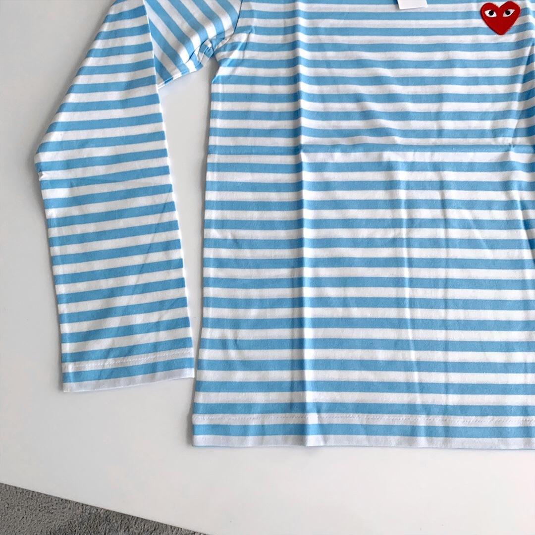 Лонгслив Comme des Garçons Play Heart Colors "Blue" фото № 6