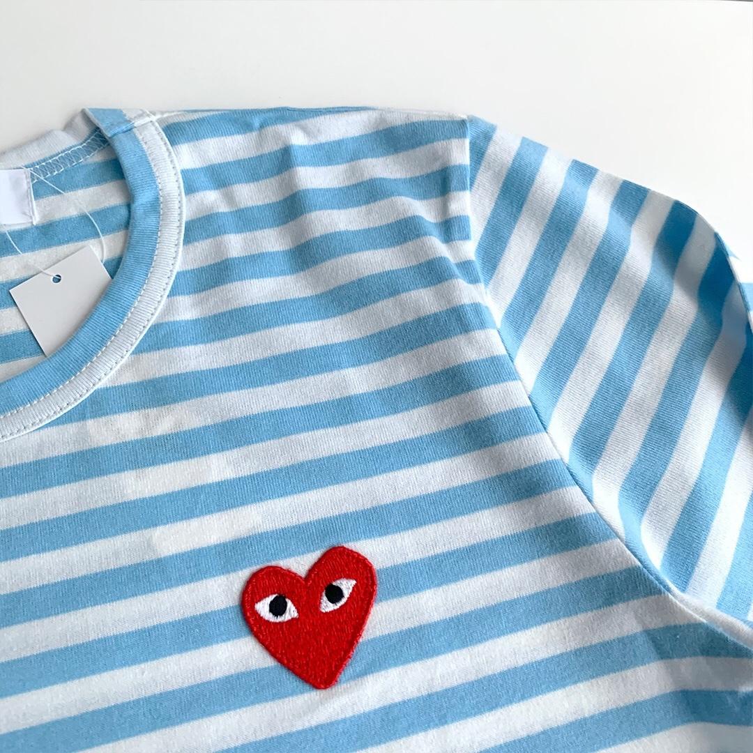 Лонгслив Comme des Garçons Play Heart Colors "Blue" фото № 5