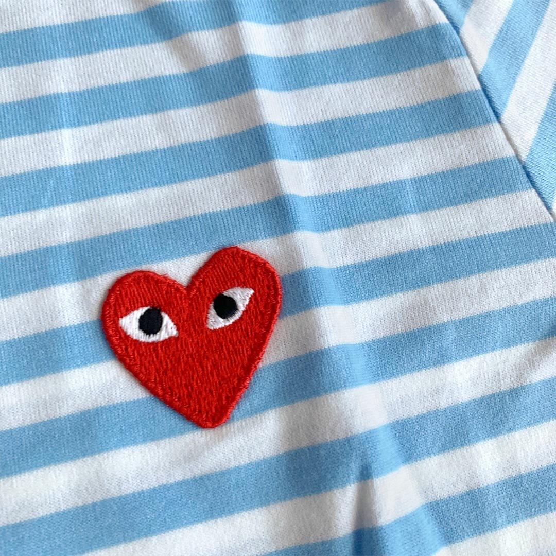 Лонгслив Comme des Garçons Play Heart Colors "Blue" фото № 3