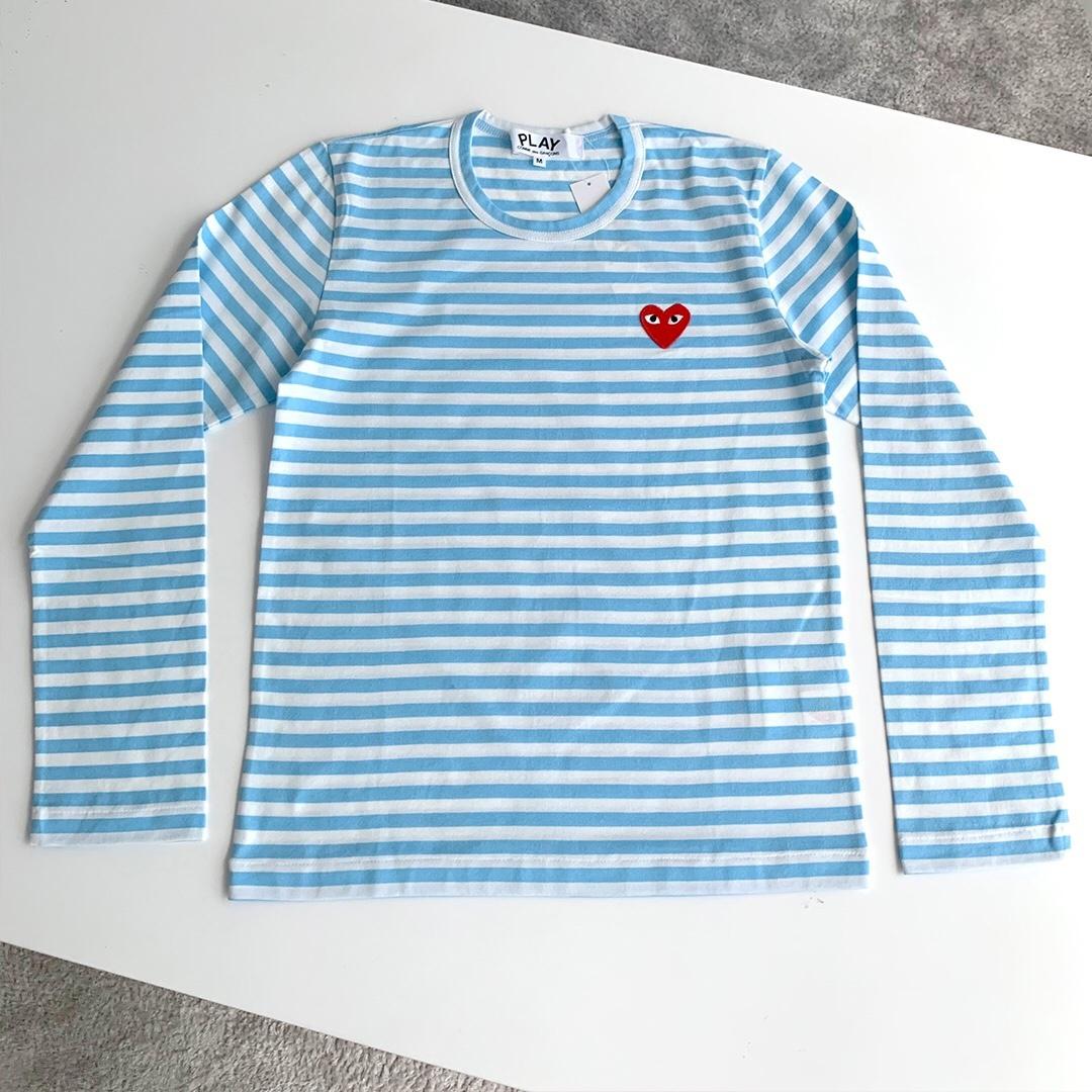 Лонгслив Comme des Garçons Play Heart Colors "Blue" фото № 2