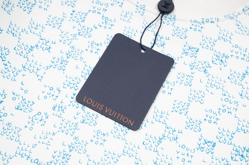 Лонгслив Louis Vuitton Beautiful Print "White/Blue" фото № 4