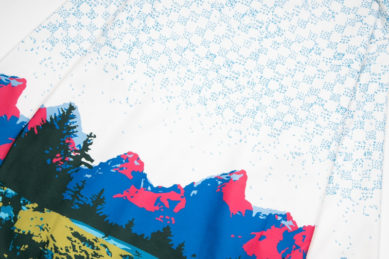 Лонгслив Louis Vuitton Beautiful Print "White/Blue" фото № 6