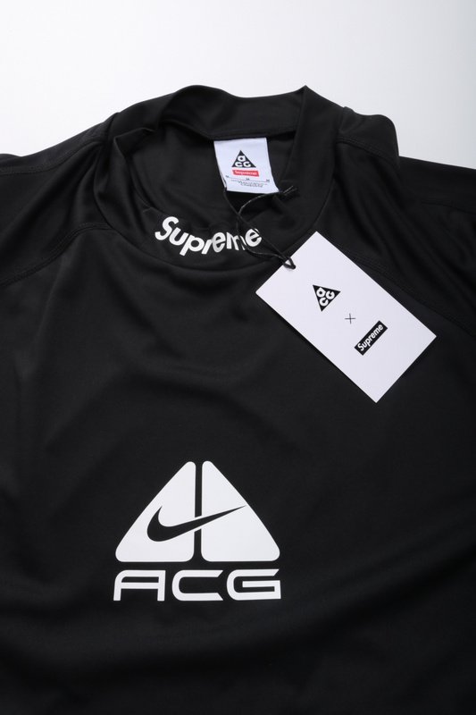 Футболка с длинным рукавом Supreme Collar Logo "Black" фото № 4