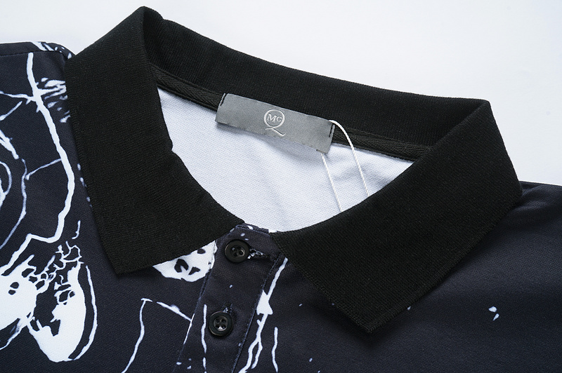 Поло Alexander Mcqueen Faces "Black" фото № 9