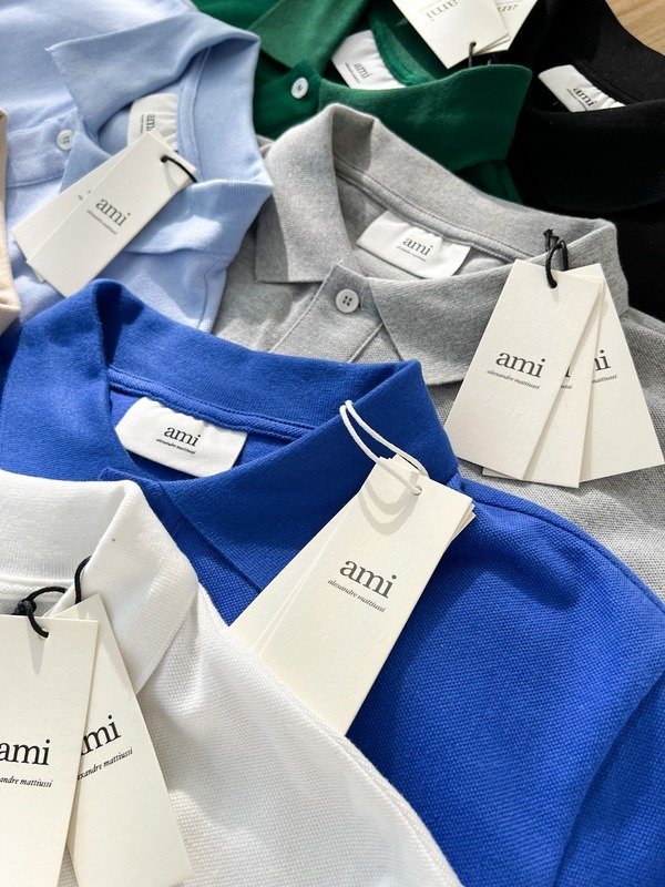 Поло Amiri The Red Letter Is The Heart "Blue" фото № 3