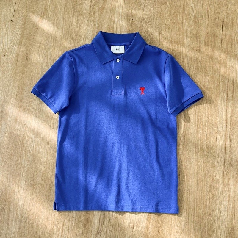 Поло Amiri The Red Letter Is The Heart "Blue" фото № 2